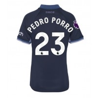 Dres Tottenham Hotspur Pedro Porro #23 Gostujuci za Žensko 2023-24 Kratak Rukav